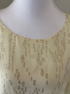 Lilly Pulitzer Cream Foiled Top